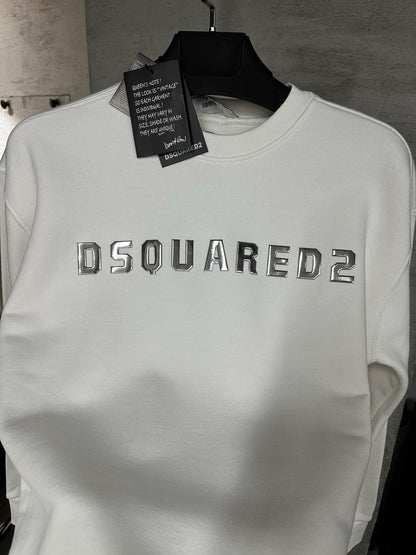 Felpa con cappuccio Dsquared2 (logo argento)